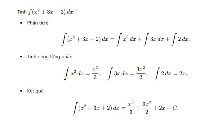 Phương pháp phân tích trong tích phân